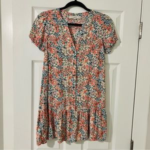 XXSP LOFT Babydoll Floral Dress